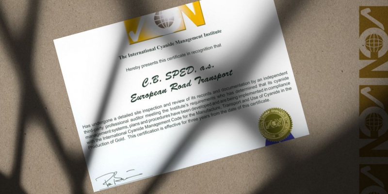 C.B.SPED - C.B.SPED, a.s. úspěšně obhájil cerfitikaci ADR ICMC